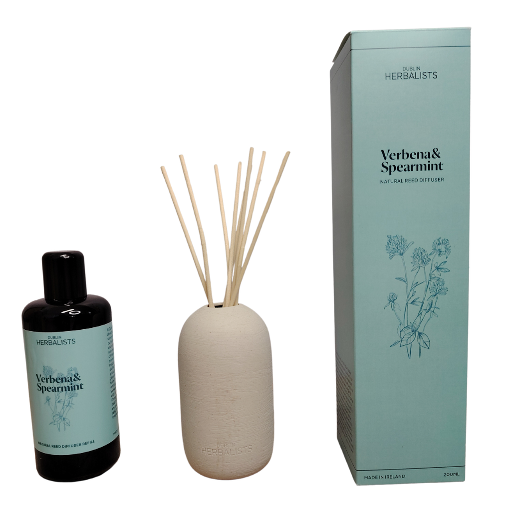 Verbena and Spearmint Natural Reed Diffuser Gift Set