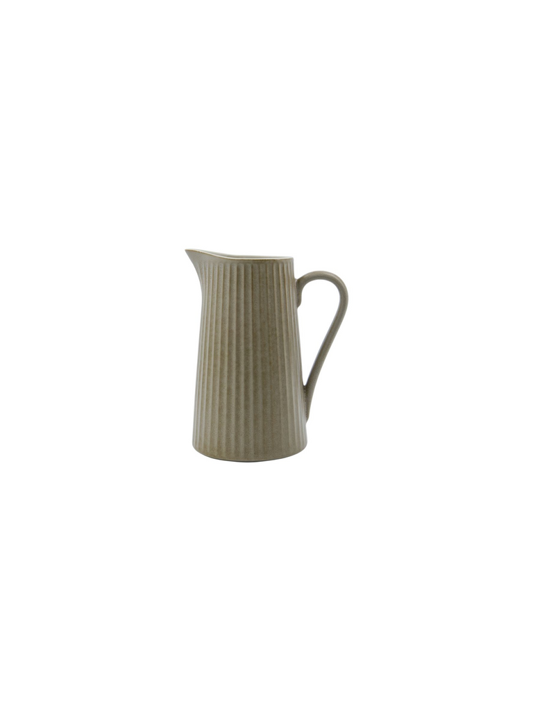 Pleat Jug Small - Grey Brown