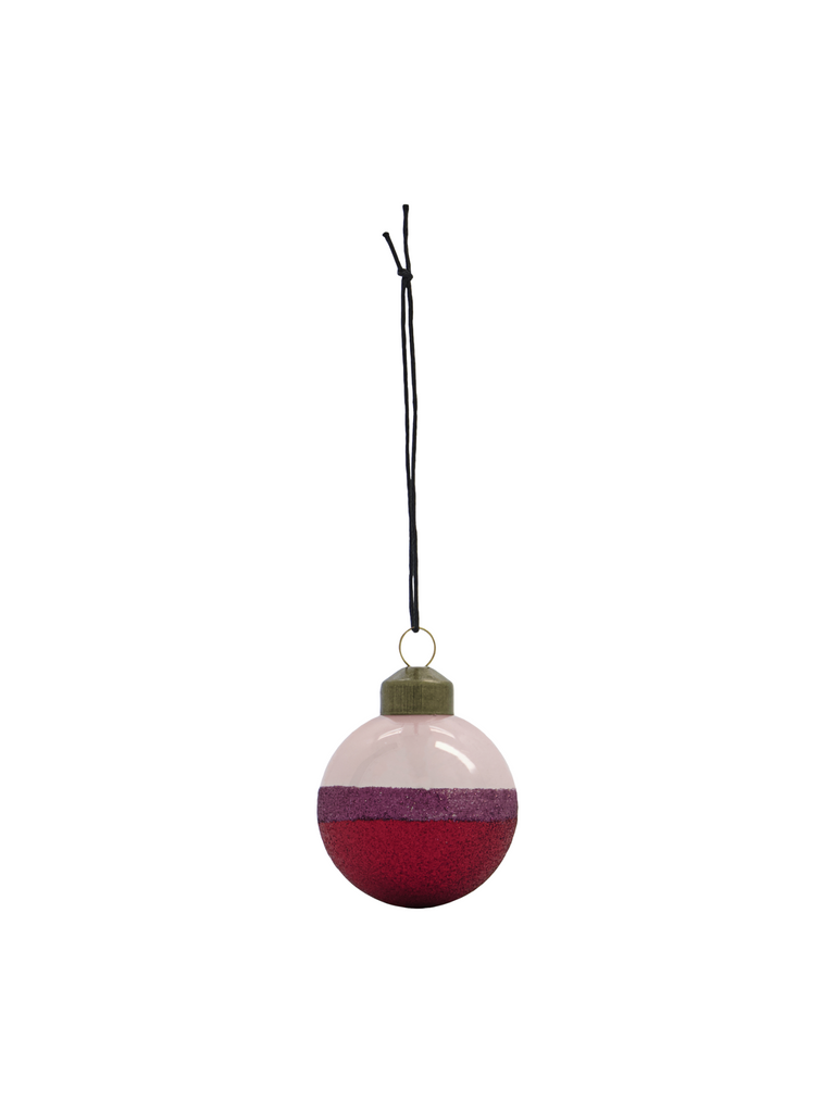 Stripe Pink/Red Christmas Decoration