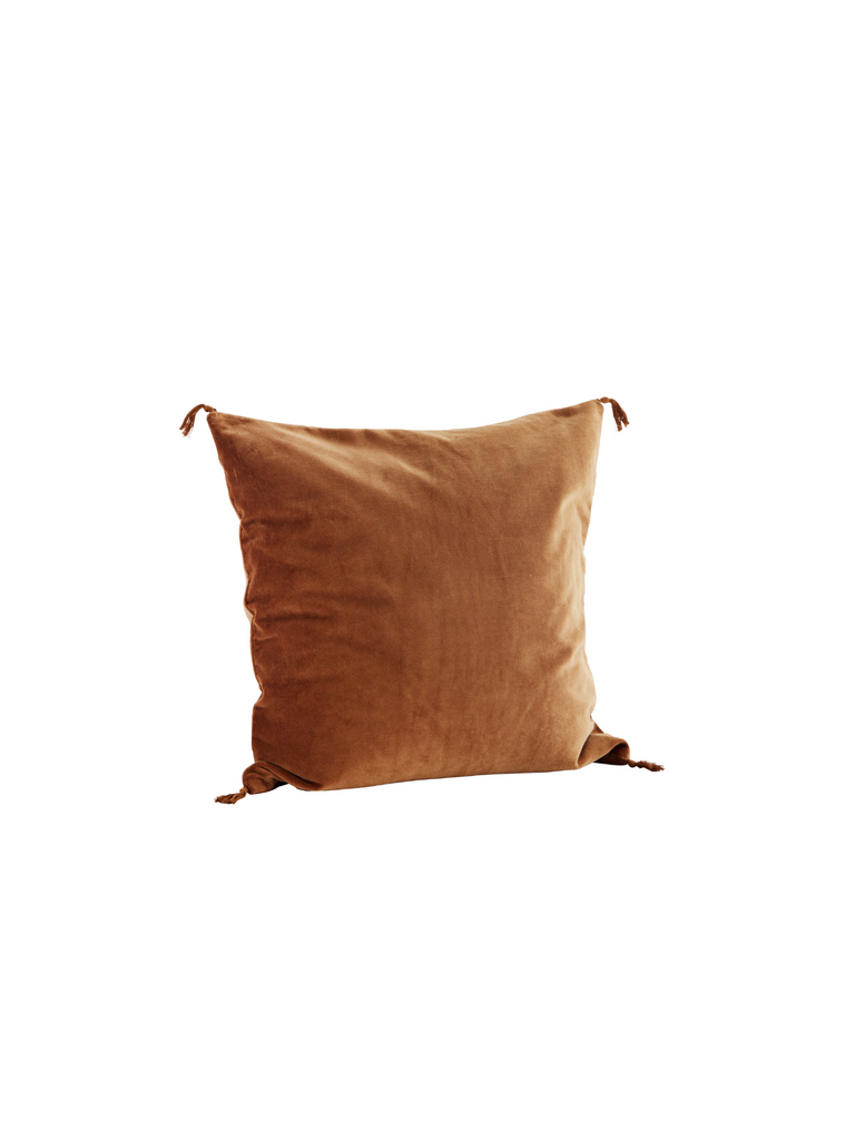 Velvet Cushion Cover with Tassels