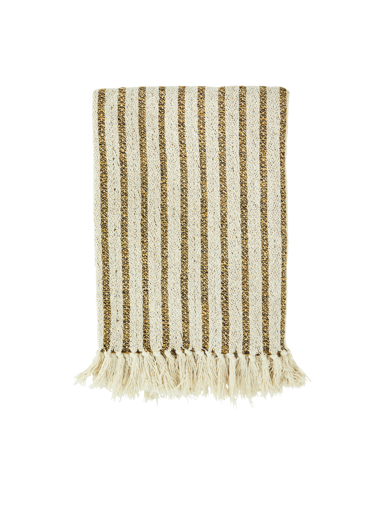 Recycled Striped Throw